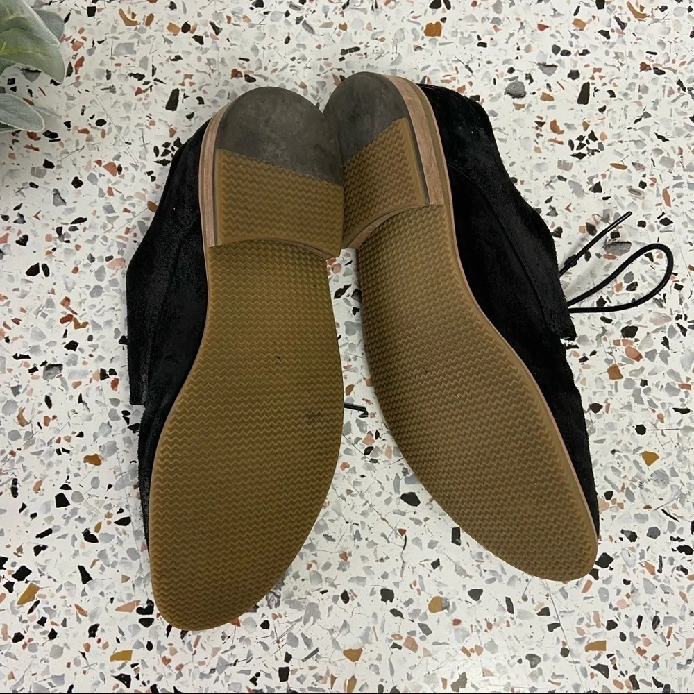 GUESS Joshua Black Oxford Shoes Suede Lace-Up Mens Derby Size 7.5US - Picture 7 of 8
